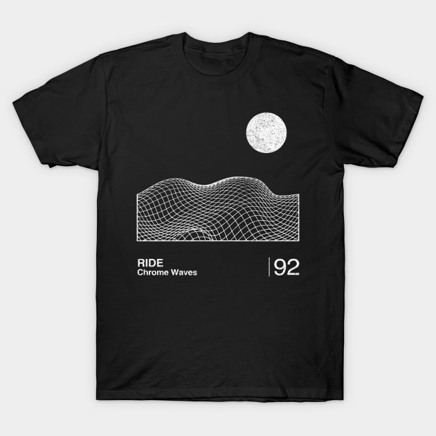 Chrome Waves / Minimalist Graphic Artwork Design T-Shirt by saudade